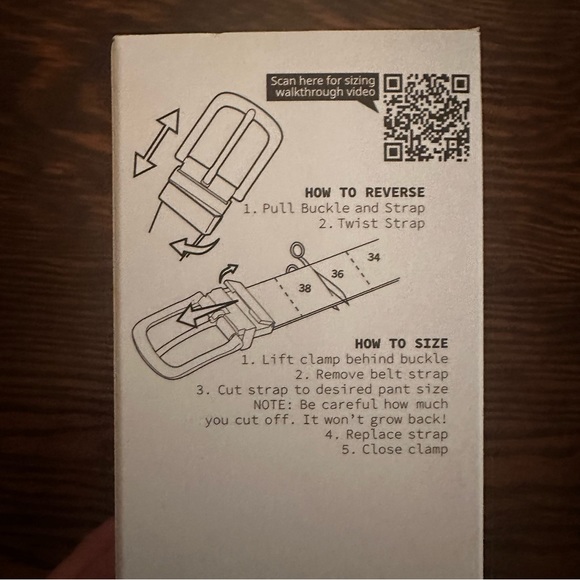 Men’s timberland cut-to-fit reversible belt - Picture 2 of 4